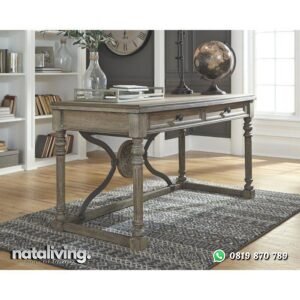 Meja kantor finishing klasik meja direksi kayu terbaik nataliving furniture