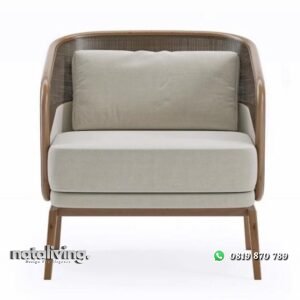 Kursi teras kayu jati custom kursi santai busa tebal nataliving furniture
