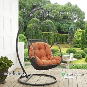 Ayunan rotan sintetis unik ayunan full busa nataliving furniture