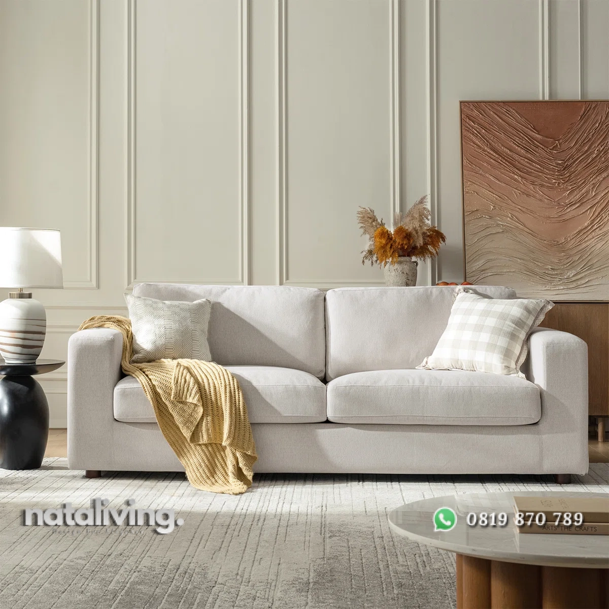 Adely Sofa Tamu Minimalis Modern 2 Seater Terbaru nataliving furniture 1 Adely Sofa Tamu Minimalis Modern 2 Seater Terbaru nataliving furniture 1