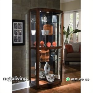 Almari Pajangan Pintu Kaca nataliving furniture