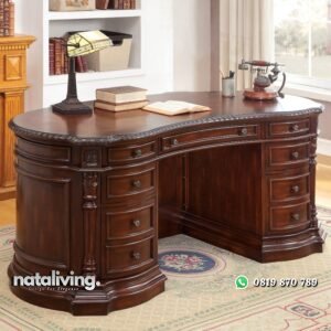 Meja Kantor Jati Model Terbaru nataliving furniture