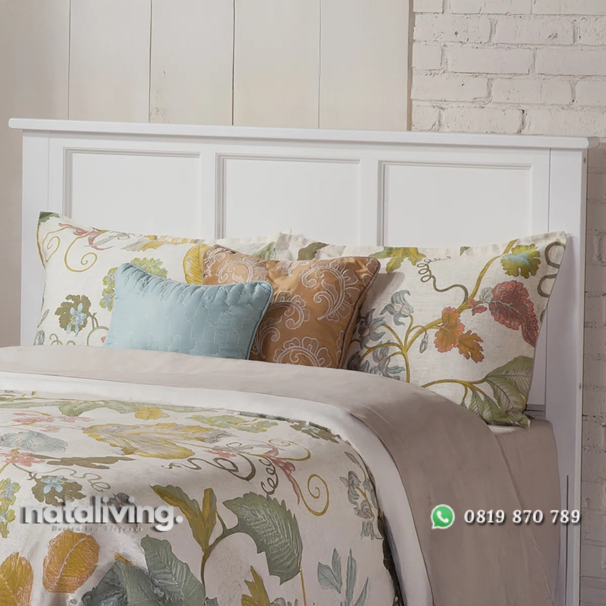 Amear Ranjang Tidur Cat Duco Putih Minimalis Modern nataliving furniture 2 Amear Ranjang Tidur Cat Duco Putih Minimalis Modern nataliving furniture 2