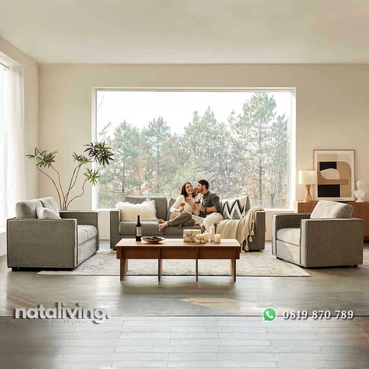 Amellia Set Sofa Tamu Minimalis Modern Kain Canvas nataliving furniture 2 Amellia Set Sofa Tamu Minimalis Modern Kain Canvas nataliving furniture 2