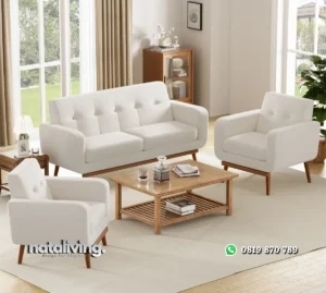 Analeah Set Sofa Tamu Desain Minimalis Modern nataliving furniture