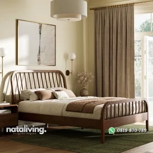 Anderson Tempat Tidur Melengkung Kayu Jati Jepara nataliving furniture