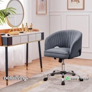 Arlo Kursi Kerja Kantor Minimalis Modern Kain Beludru nataliving furniture