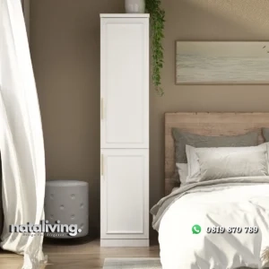 Bailerry Lemari Pakaian 1 Pintu Cat Duco Putih nataliving furniture