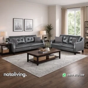 Barrara Set Sofa Tamu Minimalis Kekinian Kain Oscar nataliving furniture
