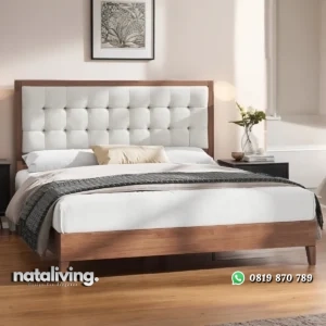 Behka Tempat Tidur Minimalis Headboard Jok Fabric nataliving furniture