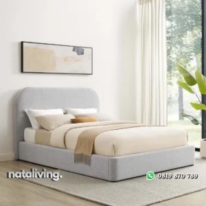 Bellena Tempat Tidur Jok Kain Minimalis Modern Terbaru nataliving furniture