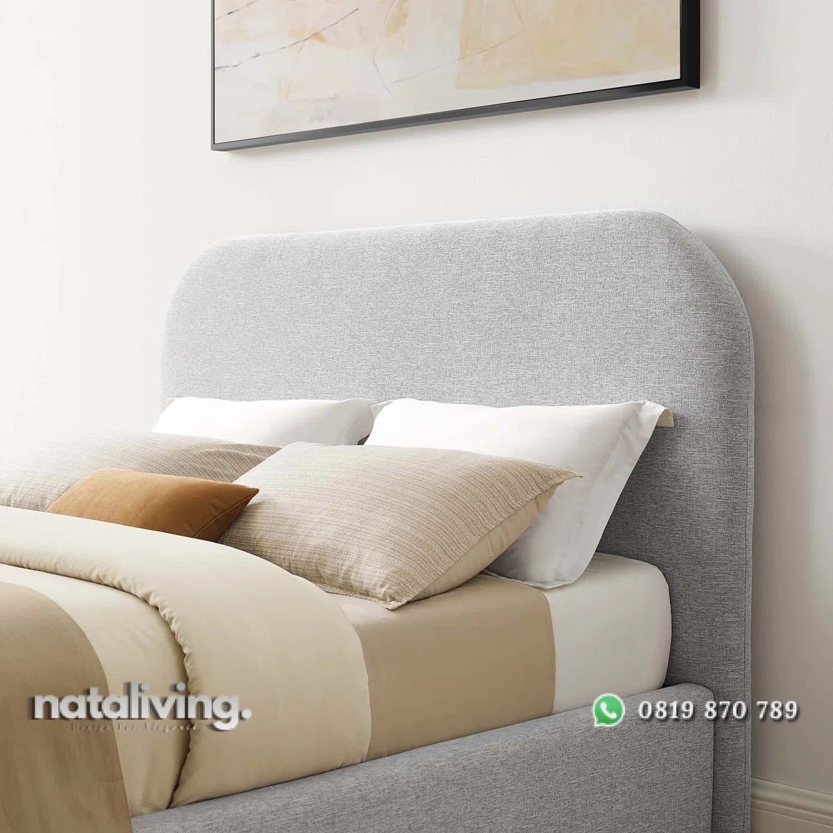 Bellena Tempat Tidur Jok Kain Minimalis Modern Terbaru nataliving furniture 2 Bellena Tempat Tidur Jok Kain Minimalis Modern Terbaru nataliving furniture 2