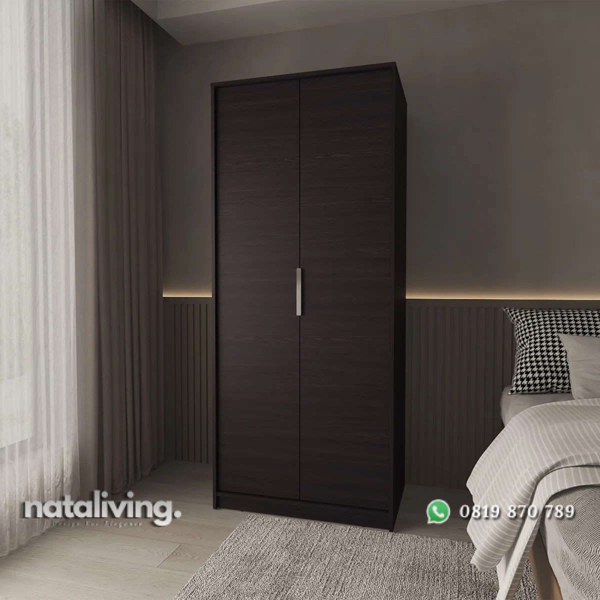 Berlina Lemari Pakaian Plywood Tacosheet Model 2 Pintu nataliving furniture 1 Berlina Lemari Pakaian Plywood Tacosheet Model 2 Pintu nataliving furniture 1
