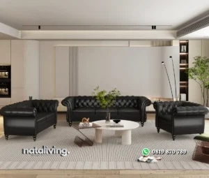 Brisny Set Sofa Tamu Chesterfield Terbaru Minimalis nataliving furniture
