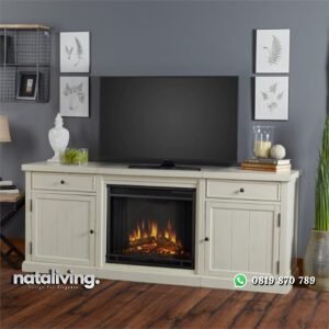 Bufet TV Duco Putih Minimalis nataliving furniture