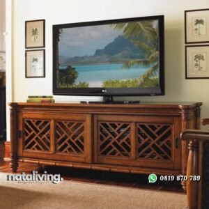 Bufet TV Jati Jepara Minimalis Modern nataliving furniture