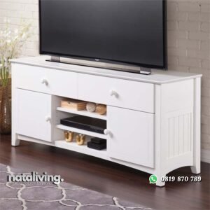 Bufet Tafel Cat Duco Putih Minimalis nataliving furniture