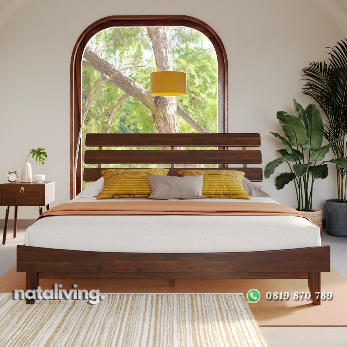 Cadden Tempat Tidur Minimalis Modern Kayu Jati Jepara nataliving furniture 2 Cadden Tempat Tidur Minimalis Modern Kayu Jati Jepara nataliving furniture 2