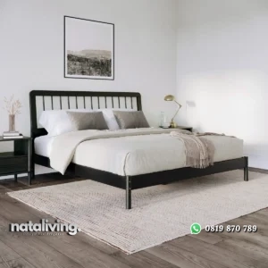 Catherine Tempat Tidur Kayu Jati Minimalis Modern nataliving furniture