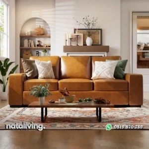 Cayne Sofa Tamu Kain Oscar 3 Seater Minimalis Modern nataliving furniture