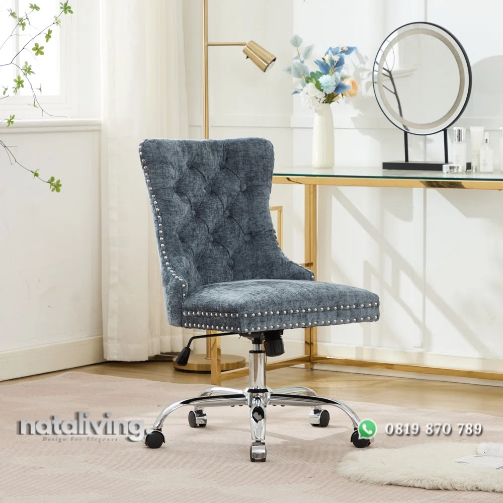 Chenille Kursi Kerja Kantor Kain Canvas Desain Modern nataliving furniture 1 Chenille Kursi Kerja Kantor Kain Canvas Desain Modern nataliving furniture 1