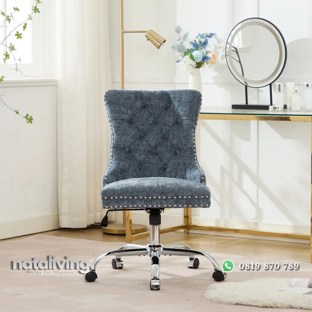 Chenille Kursi Kerja Kantor Kain Canvas Desain Modern nataliving furniture 2 Chenille Kursi Kerja Kantor Kain Canvas Desain Modern nataliving furniture 2