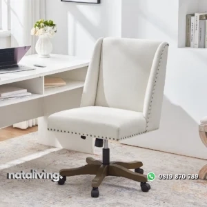 Chenille Kursi Kerja Minimalis Modern nataliving furniture