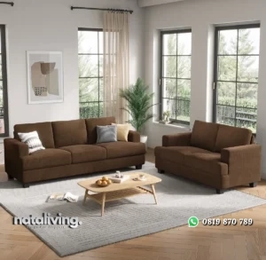 Corduroy Set Sofa Tamu Desain Minimalis Kain beludru nataliving furniture