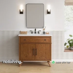 DANISH Wastafel Kabinet Retro Kayu Jati Minimalis Modern nataliving furniture