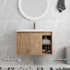 DINNA Wastafel Kabinet Kayu Jati Minimalis Modern nataliving furniture