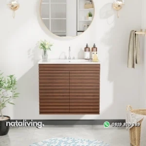 DORIA Wastafel Kabinet 2 Pintu Minimalis Kayu Jati nataliving furniture