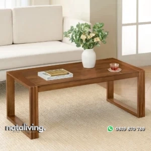 Douglas Meja Tamu Finishing Walnut Minimalis Modern nataliving furniture
