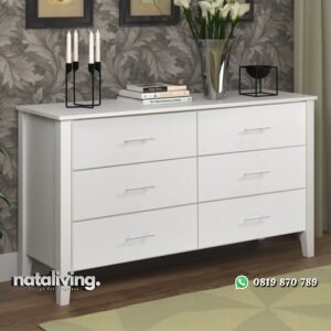 Drawer 6 Laci Minimalis Kayu Karci nataliving furniture