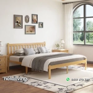 Elecnist Tempat Tidur Kayu Jati Minimalis Kekinian nataliving furniture