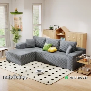 Ellie Set Sofa Tamu Sudut Multifungsi Desain Minimalis nataliving furniture