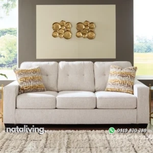 Fanciful Sofa Tamu 3 Seater Minimalis Modern Kain Canvas nataliving furniture