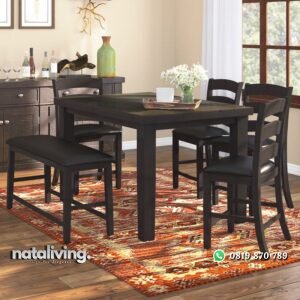 Full Set Meja Makan Jati nataliving furniture
