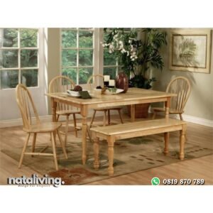 Full Set Meja Makan Lengkap Terbaru nataliving furniture