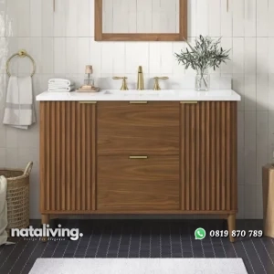 GABI Wastafel Kabinet Serbaguna Kayu Jati Minimalis nataliving furniture