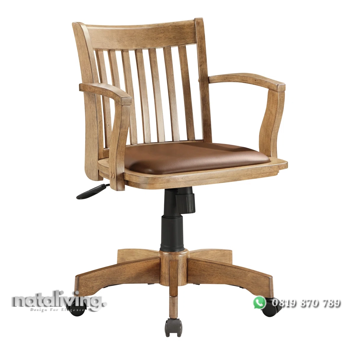 Gennie Kursi Kerja Kantor Kayu Jati Solid Minimalis nataliving furniture 2 Gennie Kursi Kerja Kantor Kayu Jati Solid Minimalis nataliving furniture 2