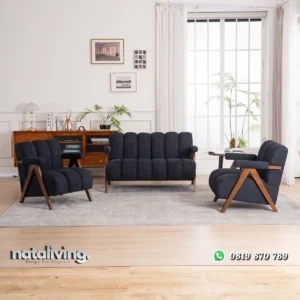 George Callen Set Sofa Tamu Kekinian Kayu Jati Minimalis nataliving furniture