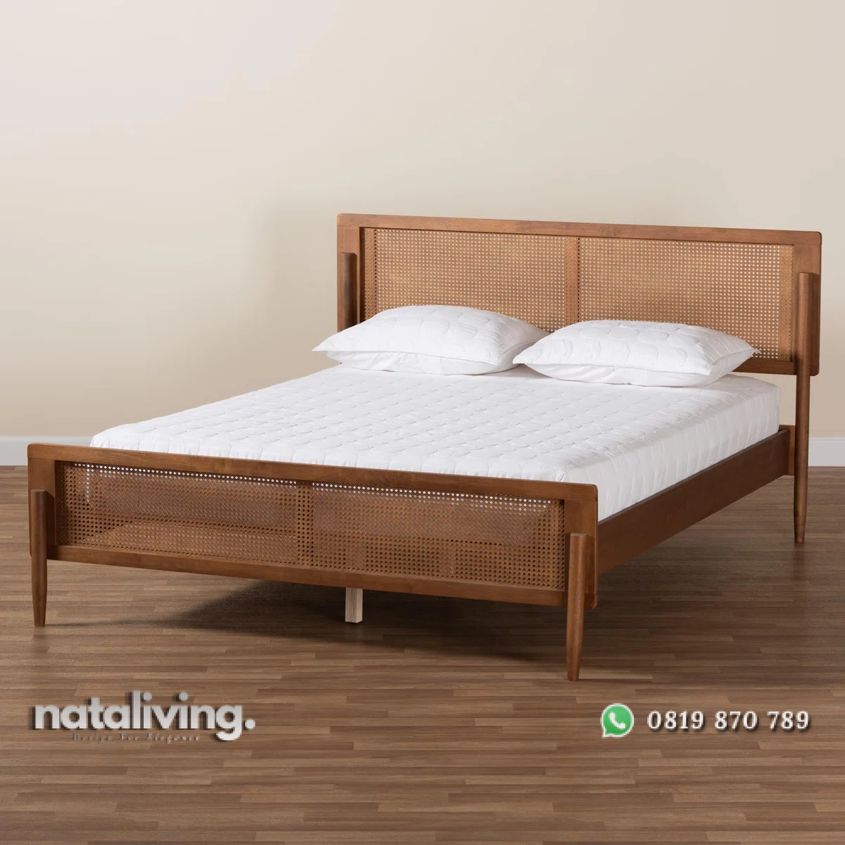 Giguere Ranjang Tidur Model Rotan Sintetis Kayu Jati nataliving furniture 2 Giguere Ranjang Tidur Model Rotan Sintetis Kayu Jati nataliving furniture 2