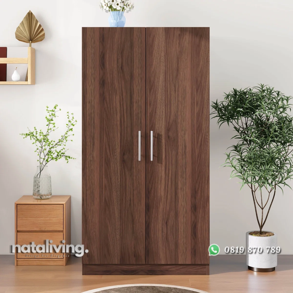 Hiakku Lemari Pakaian 2 Pintu Plywood Tacosheet Minimalis nataliving furniture 1 Hiakku Lemari Pakaian 2 Pintu Plywood Tacosheet Minimalis nataliving furniture 1