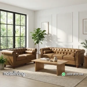 Jhosep Set Sofa Tamu Chesterfield Minimalis Modern nataliving furniture