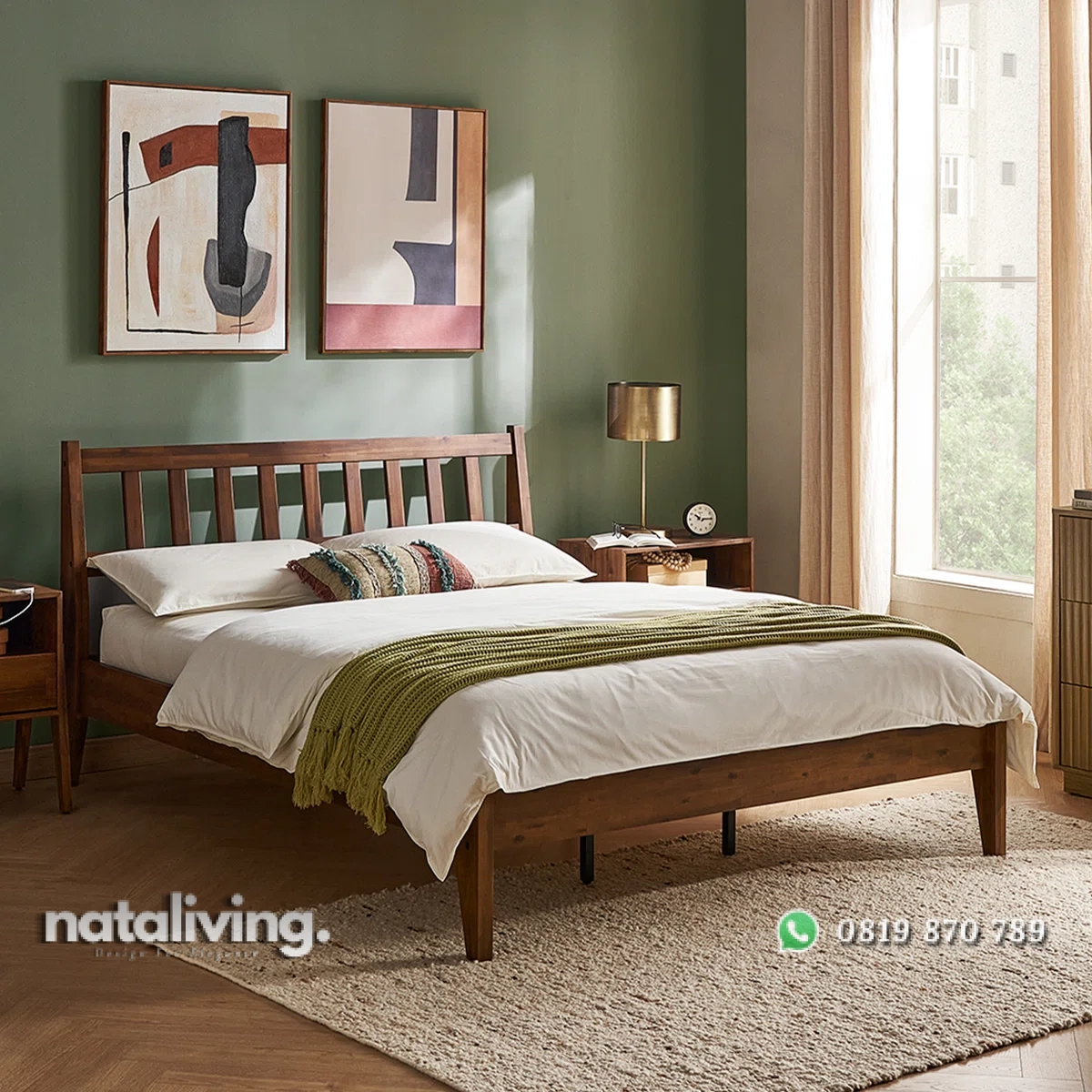 Joseph Tempat Tidur Kayu Jati Minimalis Modern nataliving furniture 1 Joseph Tempat Tidur Kayu Jati Minimalis Modern nataliving furniture 1
