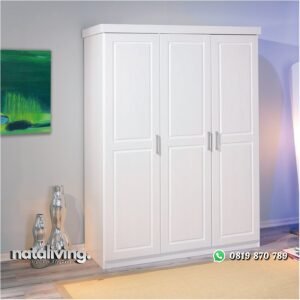 Lemari Pakaian Pintu 3 Minimalis Cat Duco nataliving furniture