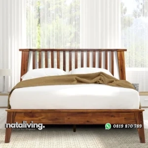 Kaylin Tempat Tidur Kayu Jati Minimalis Terbaru nataliving furniture