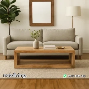 Keli Walpore Meja Tamu Kayu Jati Solid Modern nataliving furniture