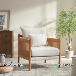 Kursi Sofa Anyaman Modern Minimalis nataliving furniture