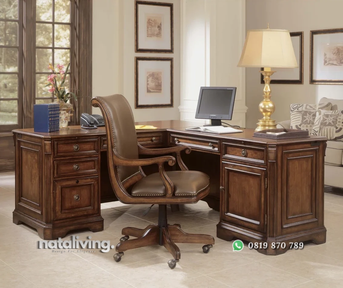 Kursi Kerja Kantor Executive Klasik Kayu Minimalis Modern nataliving furniture 1 Kursi Kerja Kantor Executive Klasik Kayu Minimalis Modern nataliving furniture 1
